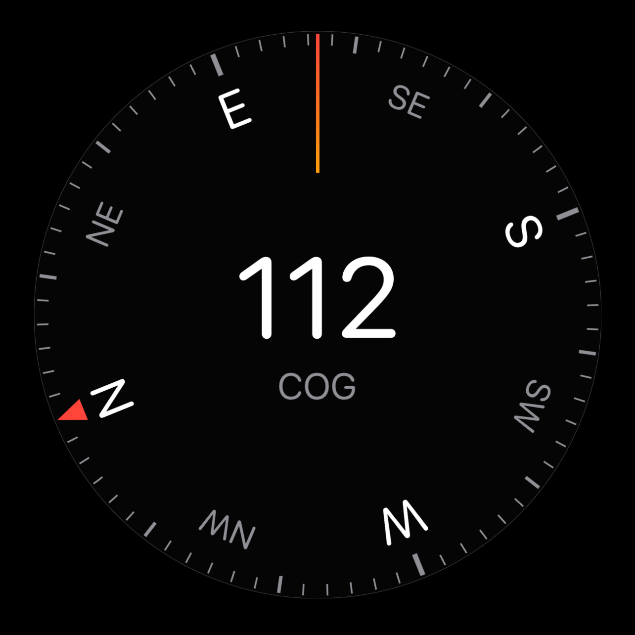 Course over ground dial